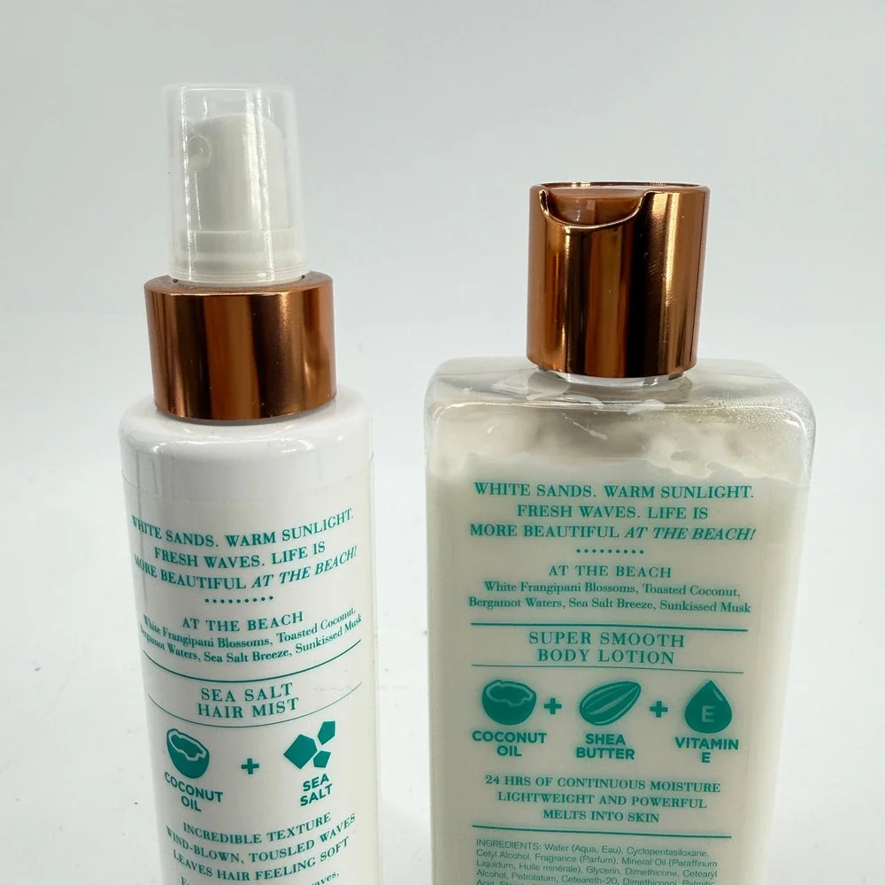 Bath & Body Works Lotion & Hair Mist Women OS White At The Beach Set - Picture 6 of 15